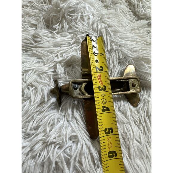 WWII Fighter Propeller Solid Brass Plane WORKING PROPELLER Paperweight Desk - Picture 6 of 6